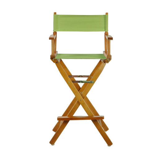 30'' Director's Chair Honey Oak Frame-Lime Green Canvas - Casual Home