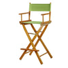 30'' Director's Chair Honey Oak Frame-Lime Green Canvas - Casual Home