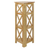 Montego 4-Shelf Corner Folding Bookcase-Natural - Casual Home