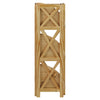 Montego 4-Shelf Corner Folding Bookcase-Natural - Casual Home