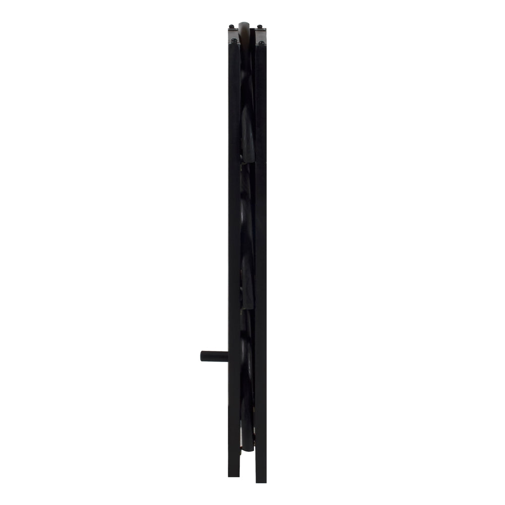 Montego 4-Shelf Corner Folding Bookcase-Black - Casual Home