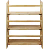 Montego 3-Shelf Folding Bookcase -Natural - Casual Home