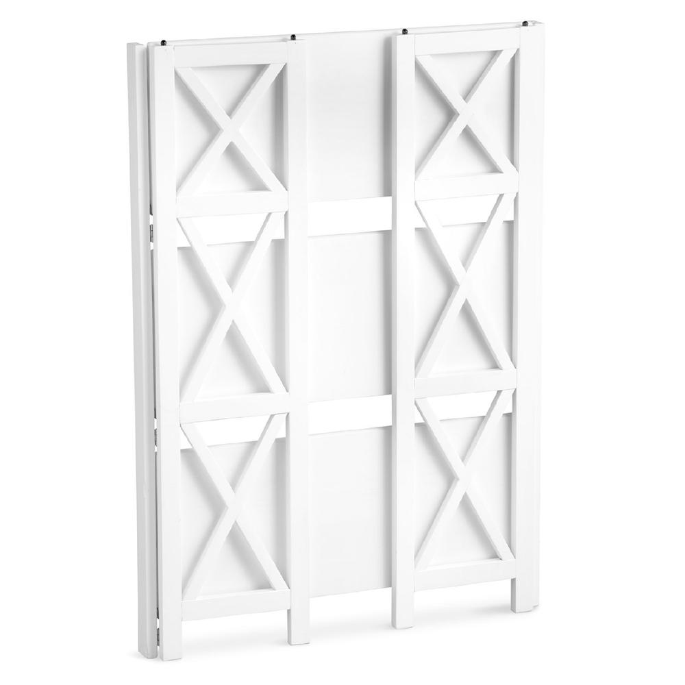 Montego 3-Shelf Folding Bookcase - White - Casual Home
