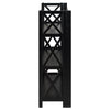 Montego 3-Shelf Folding Bookcase -Black - Casual Home
