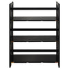 Montego 3-Shelf Folding Bookcase -Black - Casual Home