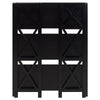 Montego 3-Shelf Folding Bookcase -Black - Casual Home