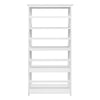 Mission Style 5-Shelf Bookcase - White - Casual Home