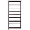 Mission Style 5-Shelf  Bookcase-Espresso - Casual Home