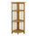 4-Shelf Corner Folding Bookcase-Natural - Casual Home