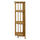 4-Shelf Corner Folding Bookcase-Natural - Casual Home