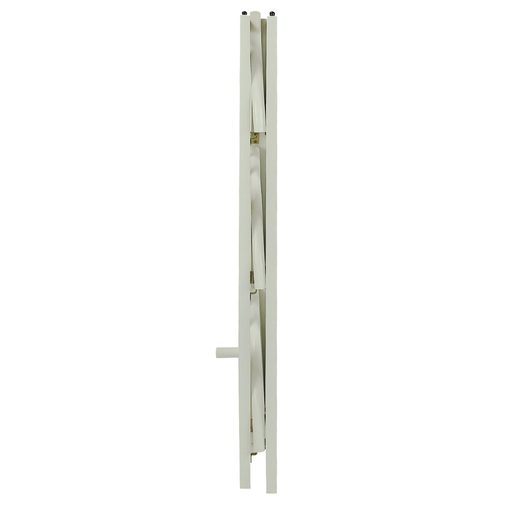 4-Shelf Corner Folding Bookcase-White - Casual Home