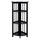 4-Shelf Corner Folding Bookcase-Black - Casual Home
