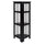 4-Shelf Corner Folding Bookcase-Black - Casual Home