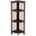 4-Shelf Corner Folding Bookcase - Truffle Brown - Casual Home