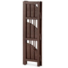 4-Shelf Corner Folding Bookcase - Truffle Brown - Casual Home