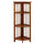 4-Shelf Corner Folding Bookcase-Honey Oak - Casual Home