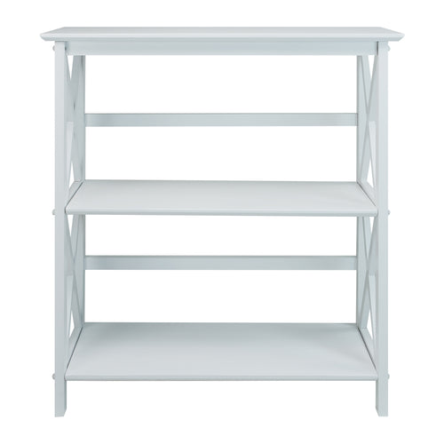 Montego 3-Shelf Bookcase-White - Casual Home