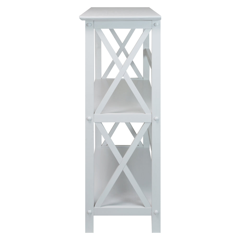 Montego 3-Shelf Bookcase-White - Casual Home