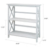 Montego 3-Shelf Bookcase-White - Casual Home