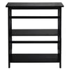 Montego 3-Shelf Bookcase-Black - Casual Home