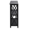 Montego 3-Shelf Bookcase-Black - Casual Home