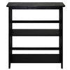 Montego 3-Shelf Bookcase-Black - Casual Home