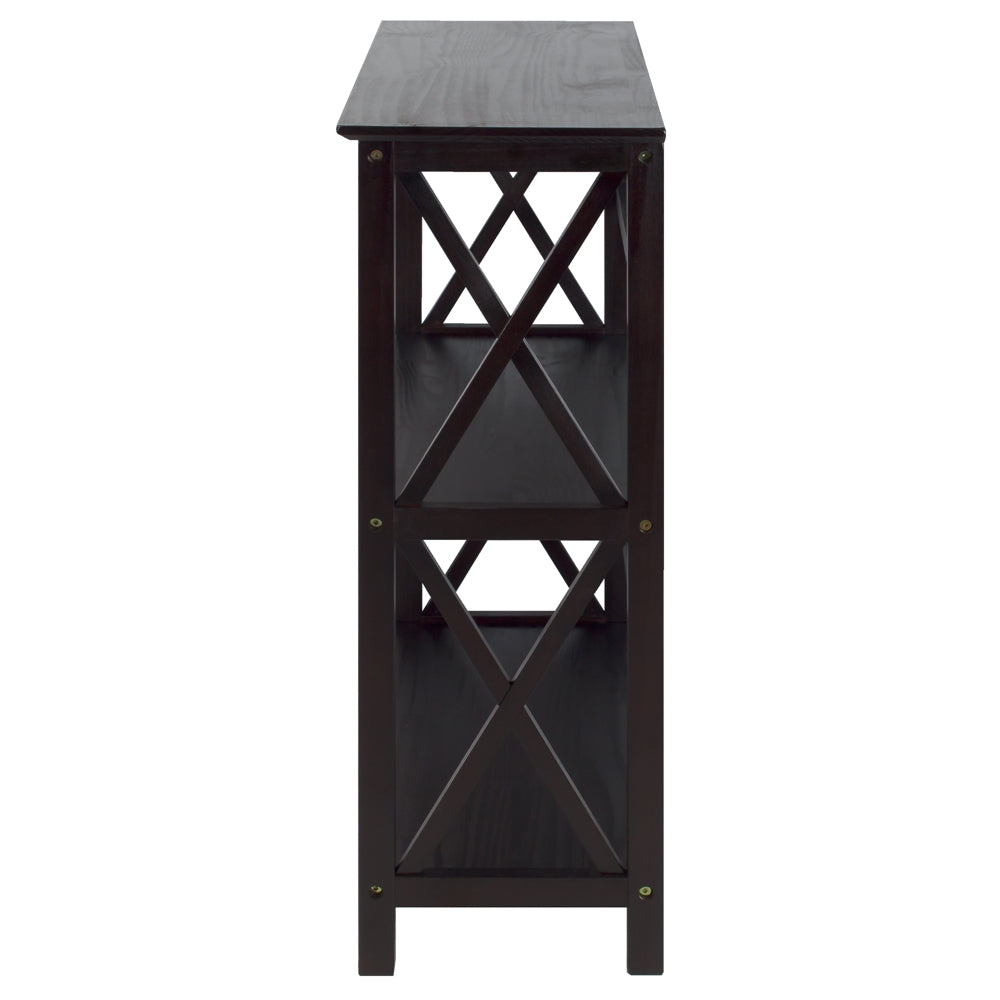 Montego 3-Shelf Bookcase-Espresso - Casual Home