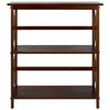 Montego 3-Shelf Bookcase-Walnut - Casual Home