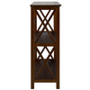Montego 3-Shelf Bookcase-Walnut - Casual Home