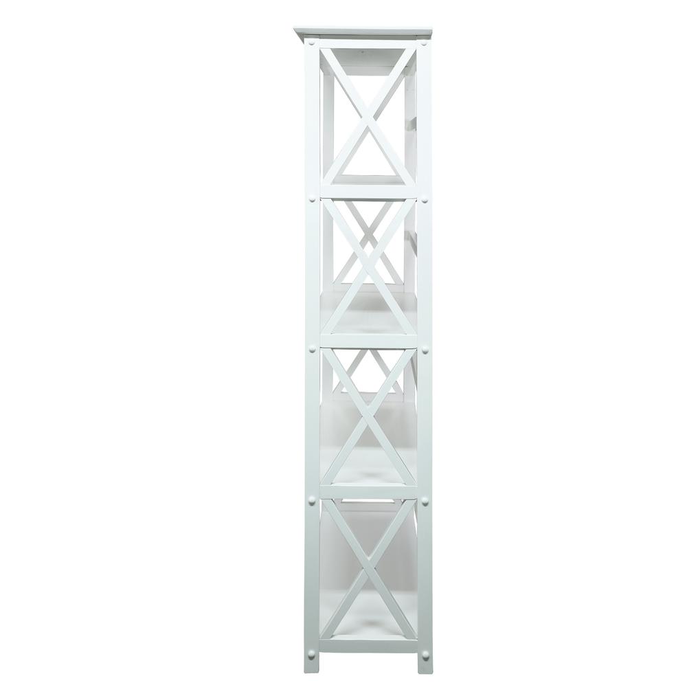 Montego 5-Shelf Bookcase-White - Casual Home