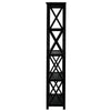 Montego 5-Shelf Bookcase-Black - Casual Home