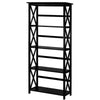 Montego 5-Shelf Bookcase-Black - Casual Home