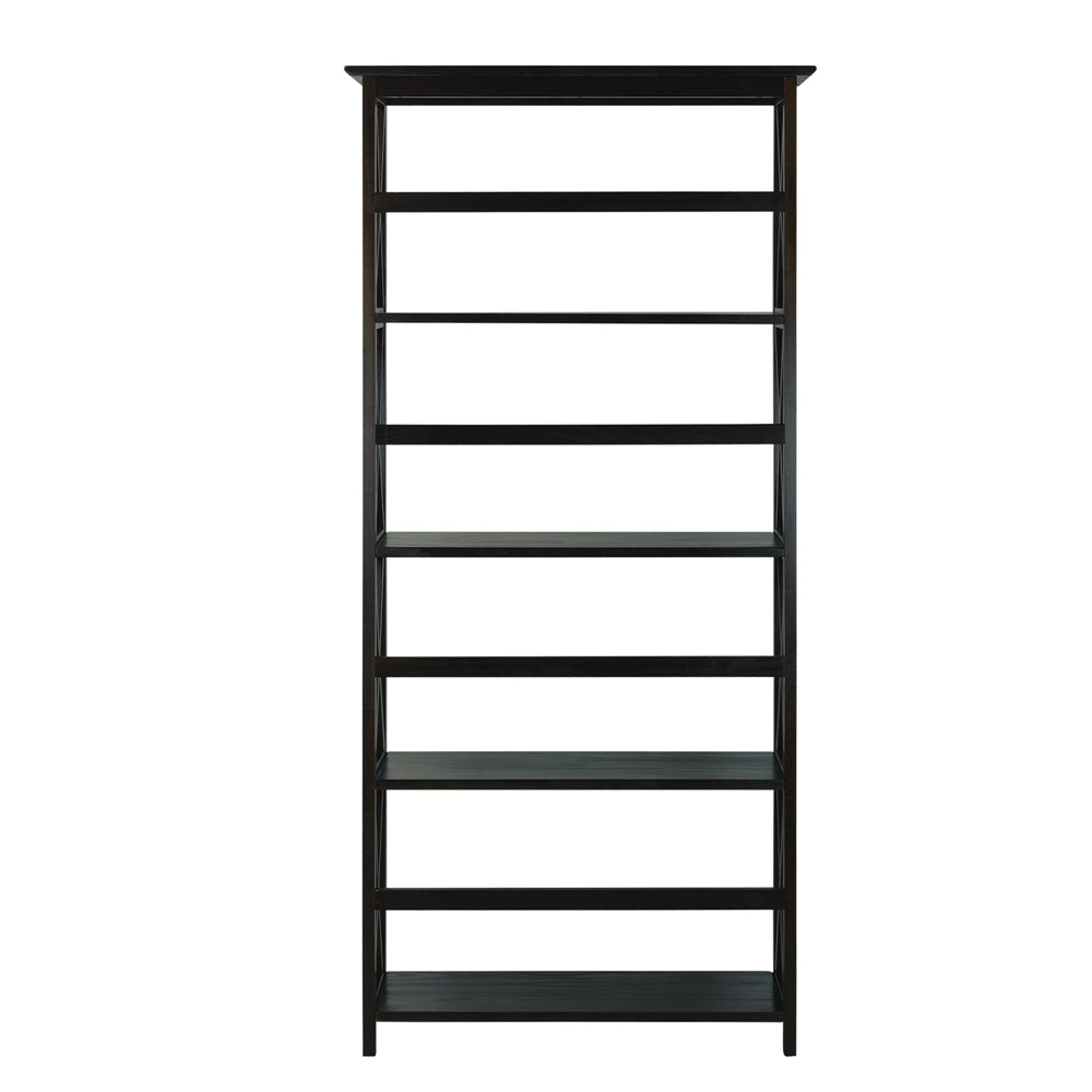 Montego 5-Shelf Bookcase-Espresso - Casual Home