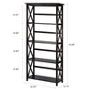 Montego 5-Shelf Bookcase-Espresso - Casual Home