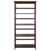 Montego 5-Shelf Bookcase-Walnut - Casual Home