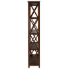 Montego 5-Shelf Bookcase-Walnut - Casual Home