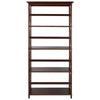 Montego 5-Shelf Bookcase-Walnut - Casual Home