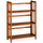 3-Shelf Folding Stackable Bookcase 27.5'' Wide - Chestnut - Casual Home