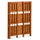 3-Shelf Folding Stackable Bookcase 27.5'' Wide - Chestnut - Casual Home