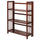 3-Shelf Folding Stackable Bookcase 27.5'' Wide-Walnut - Casual Home