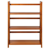 3-Shelf Folding Stackable Bookcase 27.5'' Wide-Honey Oak - Casual Home