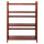 3-Shelf Folding Stackable Bookcase 27.5'' Wide-Mahogany - Casual Home