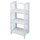 3-Shelf Folding Bookcase 14'' Wide-White - Casual Home