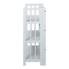 3-Shelf Folding Bookcase 14'' Wide-White - Casual Home