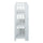 3-Shelf Folding Bookcase 14'' Wide-White - Casual Home