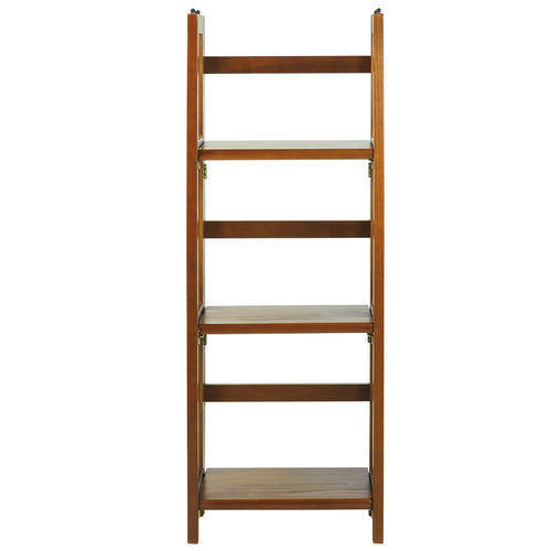 3-Shelf Folding Bookcase 14'' Wide-Honey Oak - Casual Home