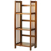 3-Shelf Folding Bookcase 14'' Wide-Honey Oak - Casual Home