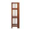 3-Shelf Folding Bookcase 14'' Wide-Mahogany - Casual Home