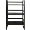 3-Shelf Folding Student Bookcase 20.75'' Wide-Espresso - Casual Home
