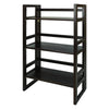 3-Shelf Folding Student Bookcase 20.75'' Wide-Espresso - Casual Home